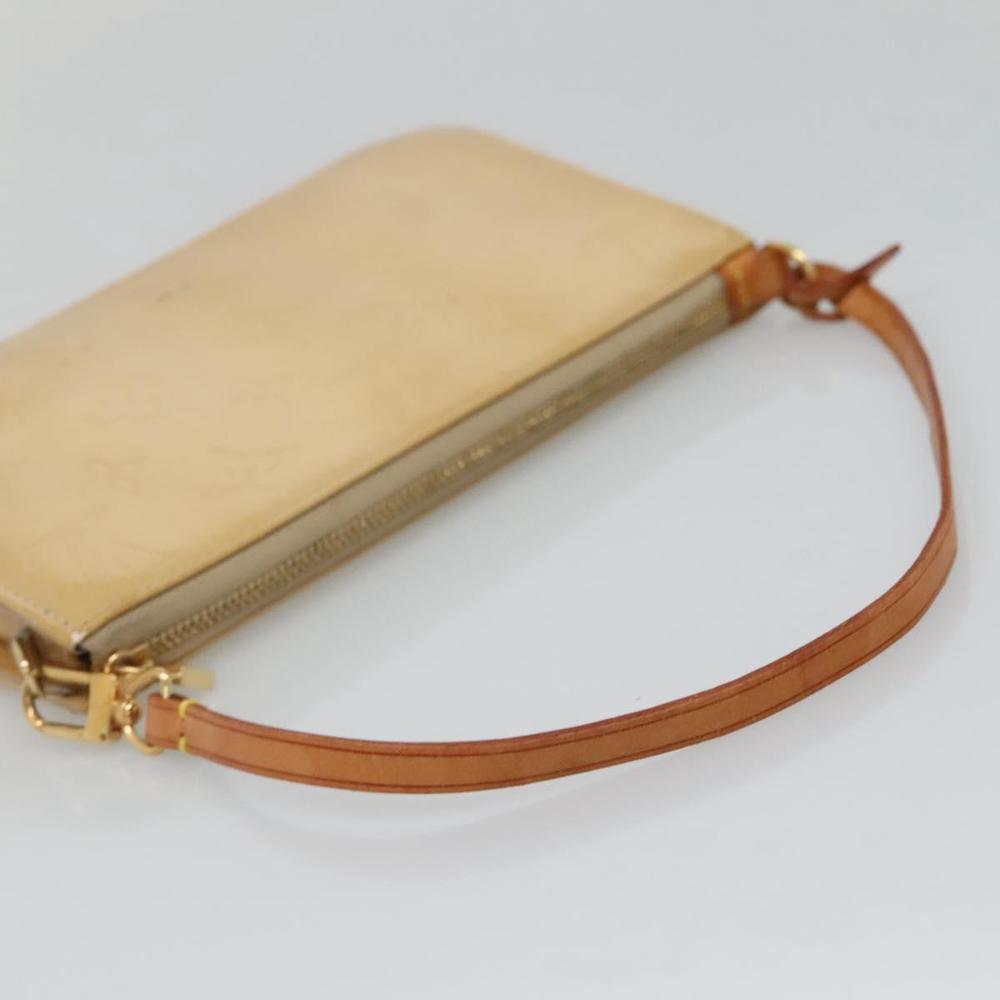 LOUIS VUITTON Monogram Vernis Lexington Pouch Beige M91010 LV Auth 136715 - Picture 7 of 16